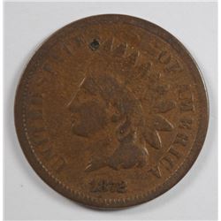 1872 INDIAN HEAD CENT G/VG (KEY DATE)