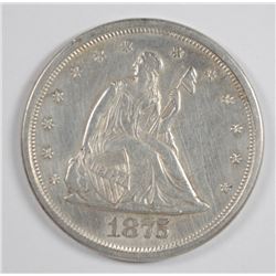 1875-S TWENTY CENT PC AU/BU