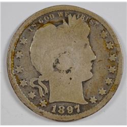 1897-S BARBER QUARTER G-VG