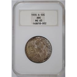 1935-S ARKANSAS COMMEN HALF DOLLAR NGC MS-65