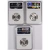 Image 2 : 3-1946-S WASHINGTON QUARTERS NGC MS65 GEMS