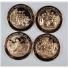 Image 1 : ( 4 ) FRANKLIN MINT COLLECTABLE MEDALS OF THE BIBLE