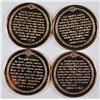 Image 2 : ( 4 ) FRANKLIN MINT COLLECTABLE MEDALS OF THE BIBLE