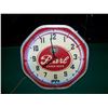 Image 2 : Pearl Lager Beer, Lighted Neon Clock, OLD, 18.75"x18", Metal/Glass. NO SHIPPING, PICK-UP ONLY, OLD