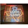 Image 2 : OLD-NEW STOCK! Lonestar NEON Beer Sign, Texas with Star, Unused, 20"x20", NO SHIPPING, Never Hung