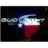Image 1 : State of Texas Bud Light NEON Sign, Red, White & Blue, 28.5"x35", NO Shipping, Pick-up Only