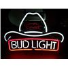 Image 1 : George Strait Bud Light Neon Sign, 17"x24", NO SHIPPING, PICK-UP ONLY, no reserve