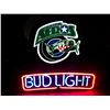 Image 1 : Houston Aeros Bud Light NEON Beer Sign, 20"x20.5", NO SHIPPING, PICK-UP ONLY