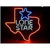 Image 1 : Lone Star Beer, Shape of Texas with Star, NEON Sign, OLD, NO SHIPPING, PICK-UP ONLY, 28"x28"