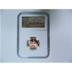 2009 Lincoln One Cent, Formative Years, NGC BU First Day of Issue