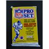 Image 1 : Six (6) Unopened Packs of 1990 Pro Set Football Cards, 14 cards per pack, 1 playbook