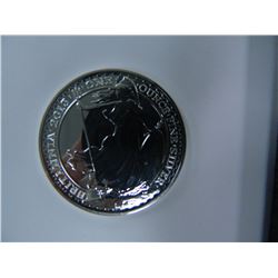 Great Britain Britannia, One Ounce .999 Fine Silver