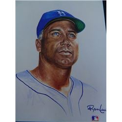 Duke Snider Limited Edition Print by Ron Lewis, 8"x10", Only 5000 Made