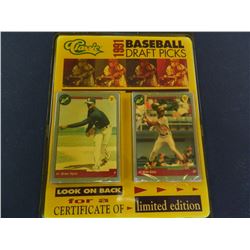 1991 Classic Baseball Draft Picks, Unopened Rack Pack, Limited Edition of 165,000, 50 Card Set