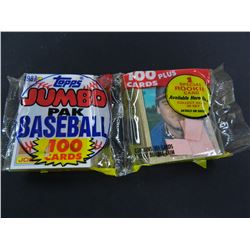 1987 Topps Baseball Jumbo Pak, Unopened, 100+ Cards