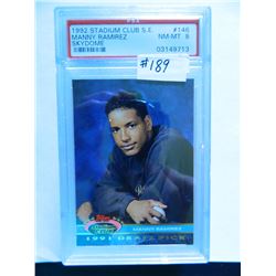 1992 Stadium Club S.E. #146 Manny Ramirez (ROOKIE CARD) Skydome, PSA Graded NM-MT8