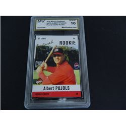 2004 Just Minors #AP3 Albert Pujols Peoria Chiefs Rookie, MGS Graded Gem Mint 10