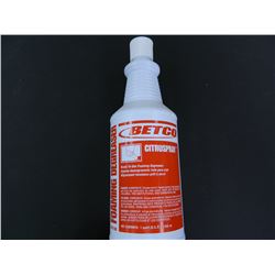 One Quart of Betco Citruspray Foaming Degreaser, Ready to Use, Unopened, Commercial strength, USA