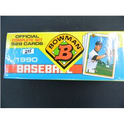 Factory Sealed- Unopened 1990 Bowman Baseball Factory Set, 528 Cards. many good Rookies!
