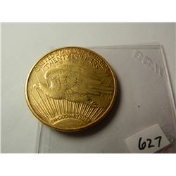 Gold 1908-D $20 Saint-Gaudens Double Eagle, AGW=.9675 ounce, Austin, Texas Estate Gold Hoard