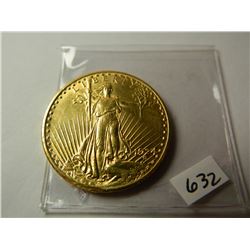 Gold 1924 $20 Saint-Gaudens Double Eagle, AGW=.9675 ounce, Austin, Texas Estate Gold Hoard