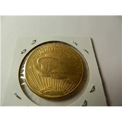 Gold 1914-D $20 Saint-Gaudens Double Eagle, AGW=.9675 ounce, Pre-'33 Gold from Austin, Texas Estate