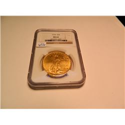 1924 GOLD $20 U.S. Double Eagle, St. Gaudens, AGW = .9675 Ounce, NGC Graded MS62, Nice Double Eagle