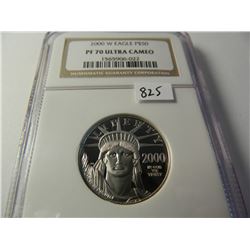 Platinum 2000-W U.S. $50 Eagle, NGC PF70 UCAM, 1/2 Ounce Platinum