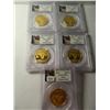 Image 1 : Five (5) Gold China 2013 200Y Panda, PCGS MS70, 1/2 ounce Fine Gold Each, all five one money