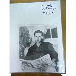 Hoyt Wilhelm Associated Press Wire Photo, Type III, Year 1952, 6.5"x7.25"