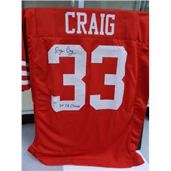 Roger Craig signed 49ers jersey, Authenticated by JSA