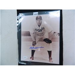 Billy Herman Signed 8"x10" (Dodgers) James Spence Certified Authentic