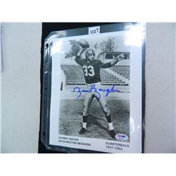 Sammy Baugh (Redskins) Signed 8"x10" Quarterback 1937-1952, PSA/DNA Guaranteed Authentic #P64673