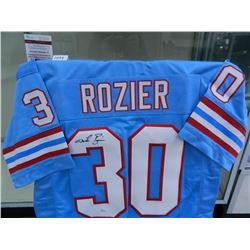 Mike Rozier Signed Houston Oilers Jersey, James Spence Authenticated #W596963