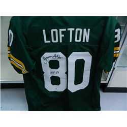 James Lofton signed Packers jersey, Authenticated by PSA