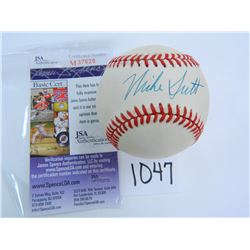 Mike Scott Signed National League Baseball, James Spence Authenticated #M37629