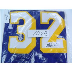 Magic Johnson Signed Lakers Stat Jersey, James Spence Authenticated #W898272