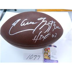 Elvin Bethea (Oilers) NFL Football, HOF 03, James Spence Authenticated #M59648