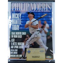 Mickey Mantle Signed 1989 Philip Morris Magazine, Authenticated by Steiner Sports