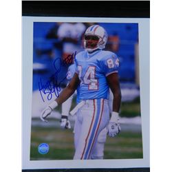 Haywood Jeffries (Oilers) Signed 8"x10" Authenticated by Fitterman Sports