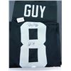 Image 1 : Ray Guy Signed Raiders Career Highlight Stat Jersey, Inscr. HOF '14, James Spence Auth. #W943760