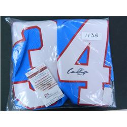 Earl Campbell Signed Houston Oilers Jersey, James Spence Authenticated #W807534