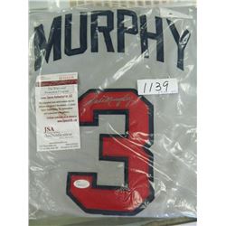 Dale Murphy Signed Atlanta Braves career Highlight Stat Jersey, James Spence Authent. #W904238