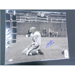 Y.A. Tittle Signed NY Giants 16"x20" Photo, inscr. HOF71, James Spence Authenticated #SE12808