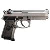 Image 1 : Beretta 92FS Compact 9mm with Rail, NEW IN BOX, #J90C9F21, Fixed 3 Dot Sights, 10 Shot, 4.3"BRL