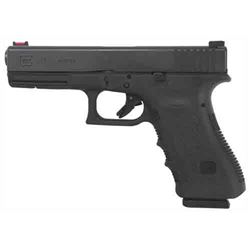 GLOCK 17 9mm, Fiber Optic Front Sight, 4.48 BRL Black Polymer, NEW IN BOX, #PI1750503, 17 Shot