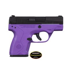 Beretta Bu-9 NANO, Purple Frame Pistol, Black Slide, NEW IN BOX, 9mm, #SPEC0596A, Double Action Only