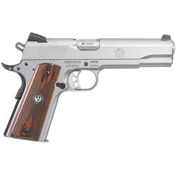 Ruger SR1911 .45ACP, Stainless Steel Frame, Wood Grips, NEW IN BOX, #6700, 8 Shot, 5"BRL, 8.67" O.L.