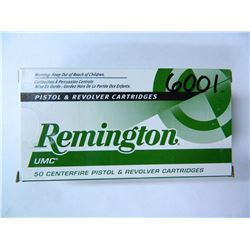 Remington UMC 9mm Luger 115 Grain, Full Metal Jacket, Round Nose, Fifty (50) Pack