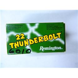 Remington 22 Thunderbolt, .22 Long Rifle, Round Nose, Fifty (50) Rimfire Cartrdiges